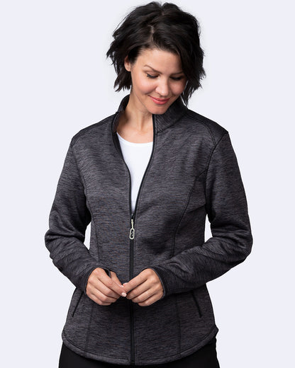 Ava Therese 2023 Megan Bonded Fleece Jacket Heather Grey