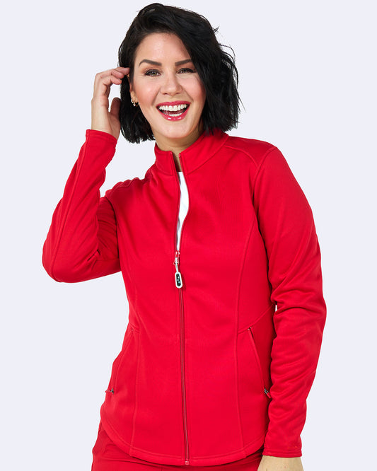 Zavate Megan Bonded Fleece Jacket Style 2023 in color Red Image 1