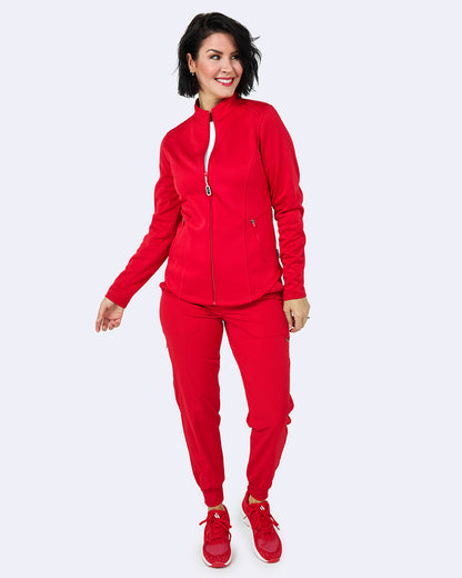 Zavate Megan Bonded Fleece Jacket Style 2023 in color Red Image 3