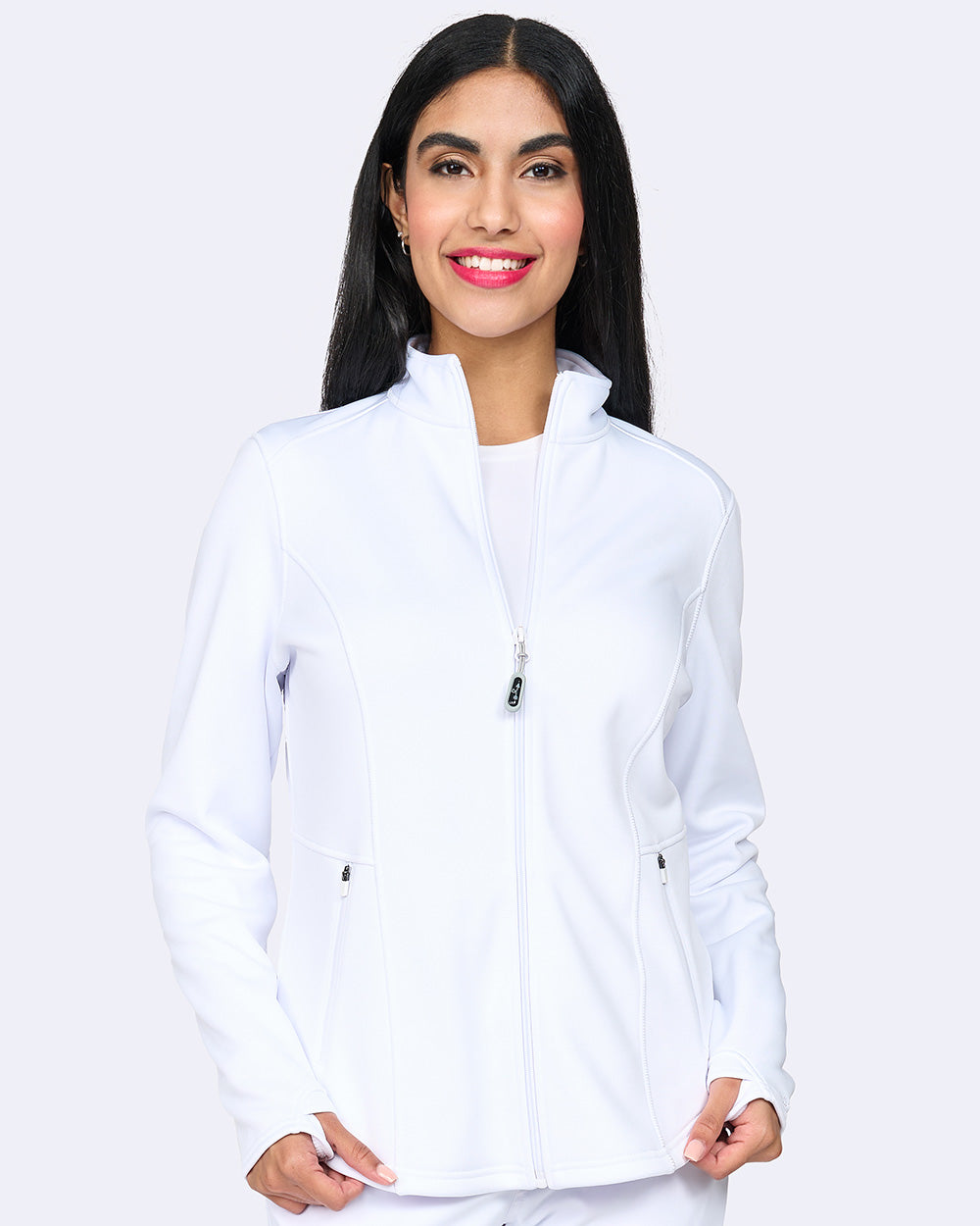 Zavate Megan Bonded Fleece Jacket Style 2023 in color White Image 1