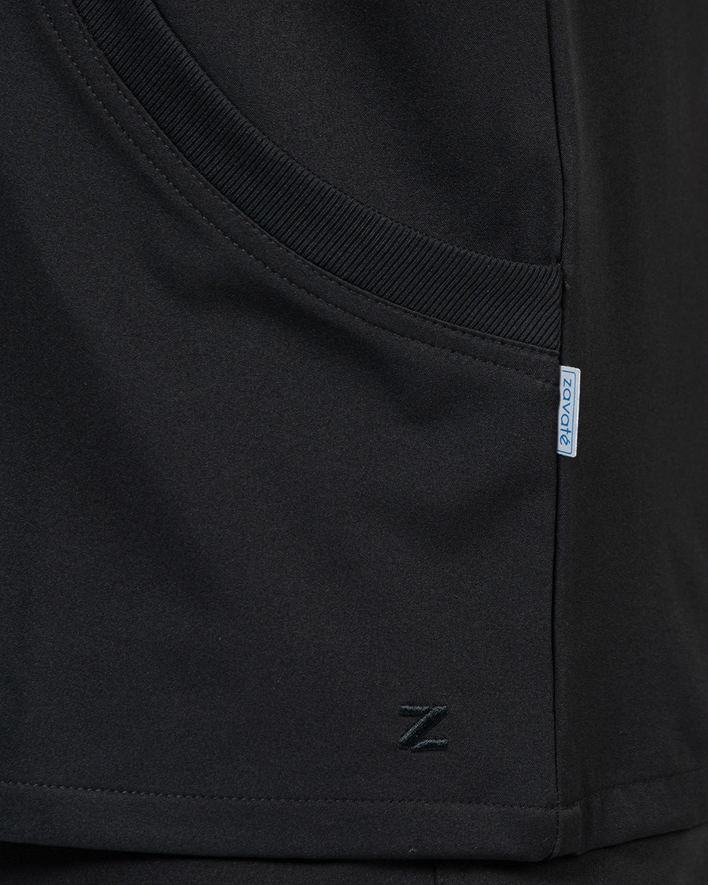 Zavate Mens Warm-Up Jacket Style 2028 in color Black Image 3