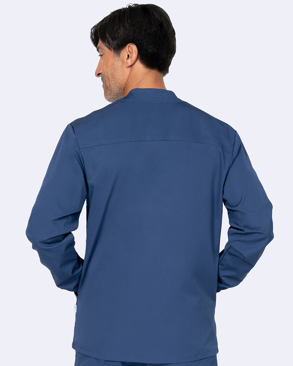 Zavate Mens Warm-Up Jacket Style 2028 in color Navy Image 2