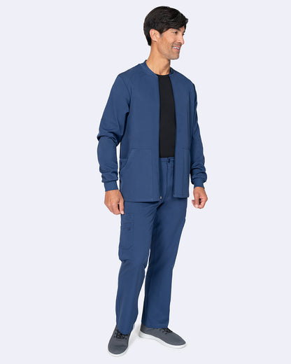 Zavate Mens Warm-Up Jacket Style 2028 in color Navy Image 4