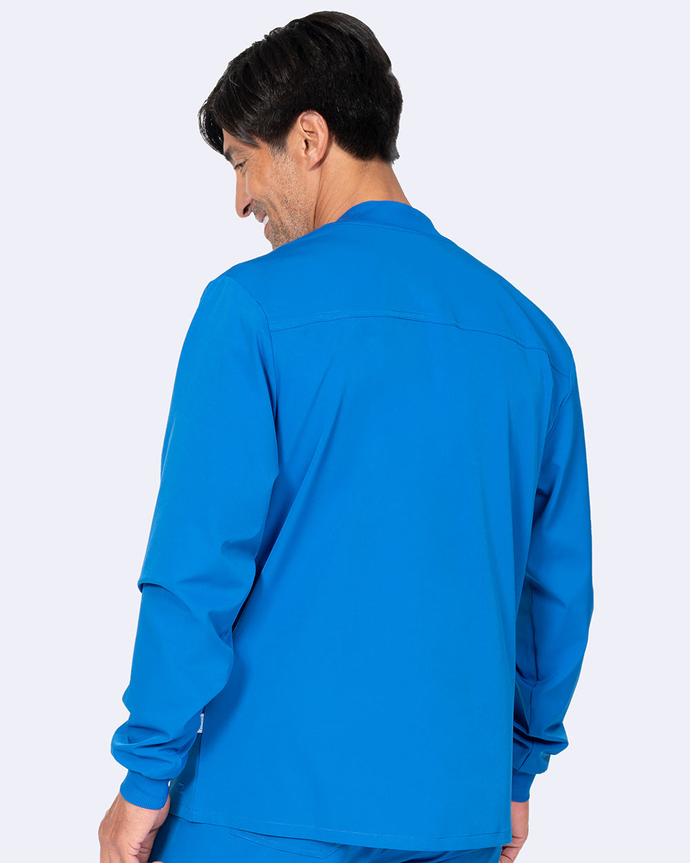 Zavate Mens Warm-Up Jacket Style 2028 in color Royal Image 2