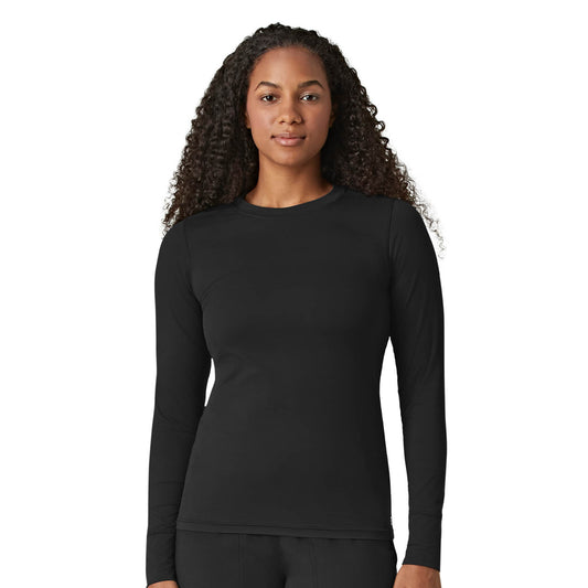 Layers 2029 Performance Long Sleeve Tee Black Model Image Front | Wink