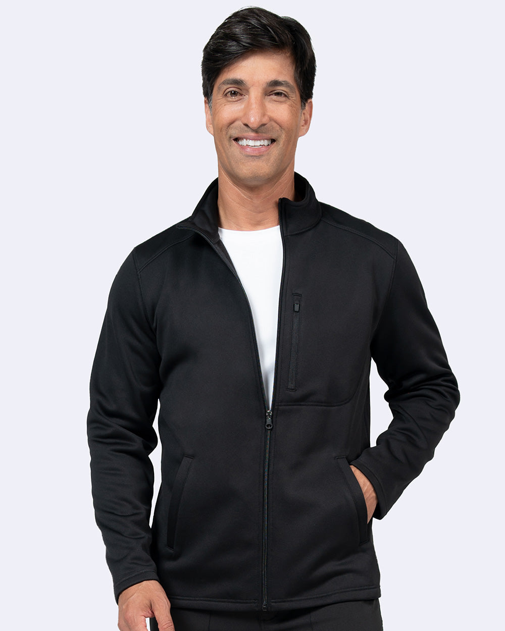 Zavate 2036 Brandon Bonded Fleece Jacket Black