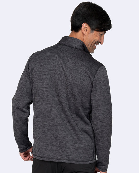 Zavate Brandon Bonded Fleece Jacket Style 2036 in color Heather Grey Image 2