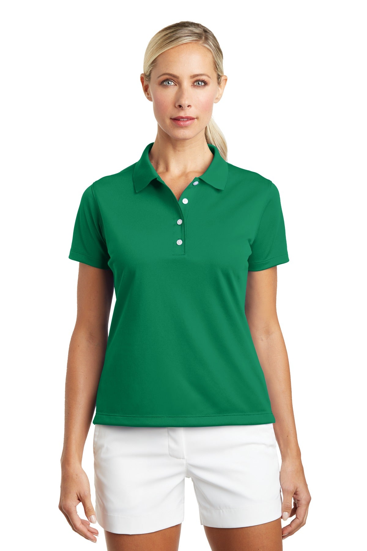 Nike Women's Tech Basic Dri-FIT Polo.  203697 Lucky Green