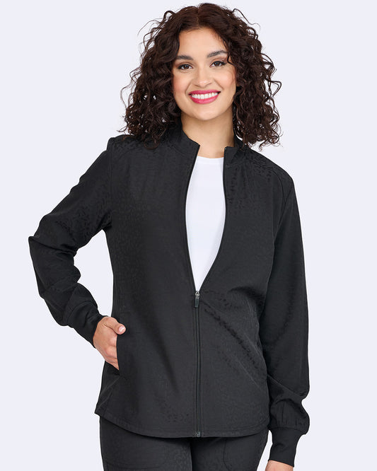 Zavate Cheetah Warm-Up Jacket Style 2039 in color Black Image 1