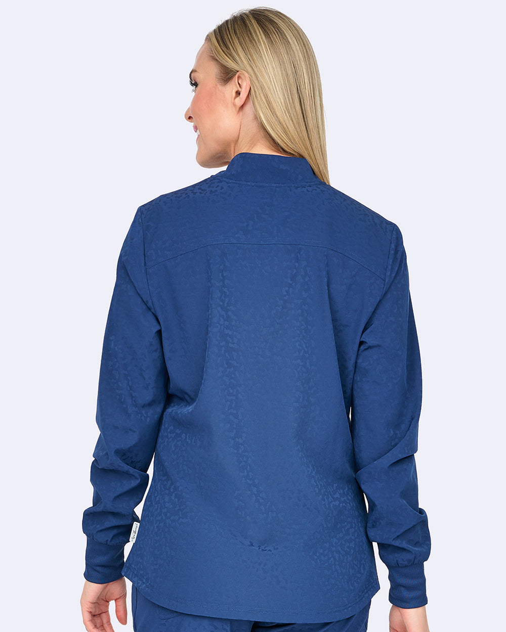 Zavate Cheetah Warm-Up Jacket Style 2039 in color Navy Image 2