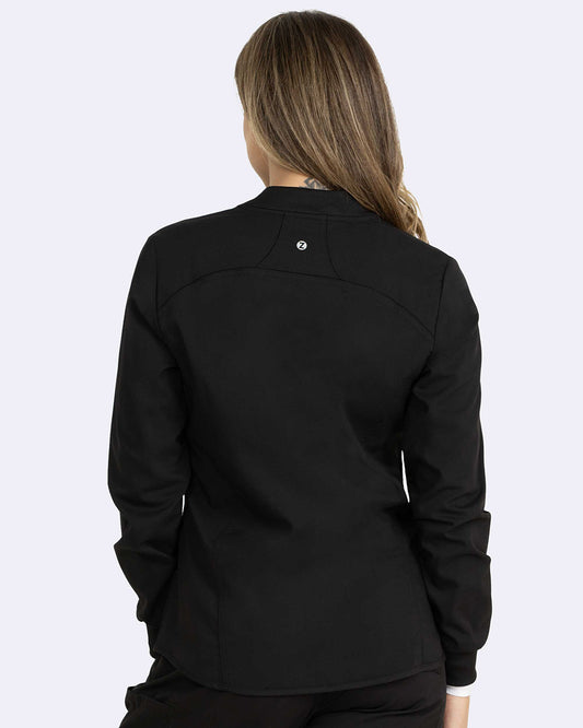 Zavate Midtown Warm-Up Jacket Style 2040 in color Black Image 2