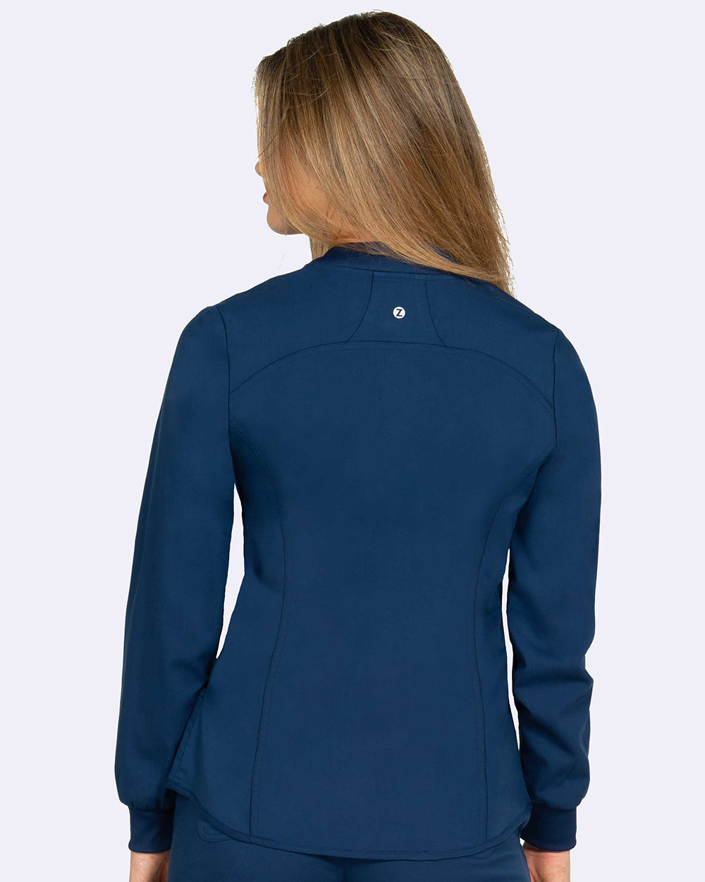 Zavate Midtown Warm-Up Jacket Style 2040 in color Navy Image 2