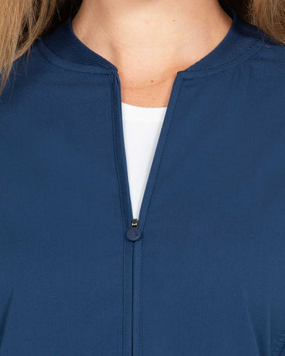 Zavate Midtown Warm-Up Jacket Style 2040 in color Navy Image 3