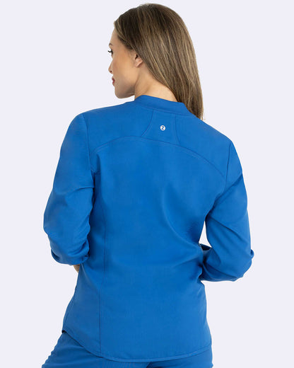 Zavate Midtown Warm-Up Jacket Style 2040 in color Royal Image 2