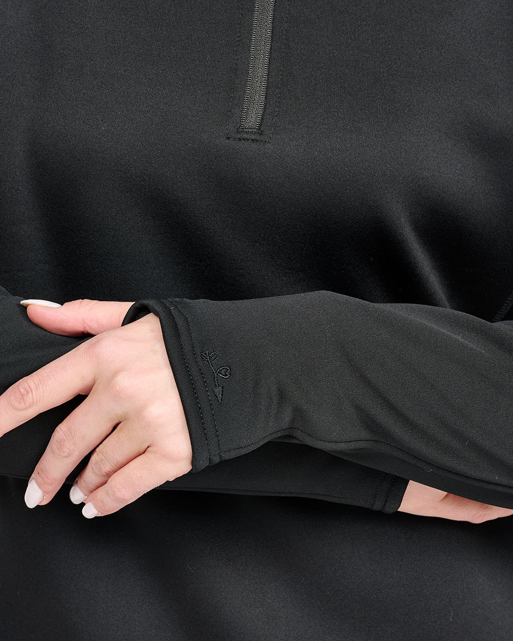 Zavate Half Zip Fleece Pull Over Style 2042 in color Black Image 3