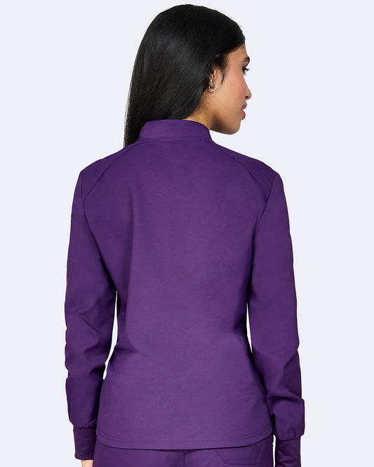 Zavate Comfort Warm Up Jacket Style 2056 in color Eggplant Image 2