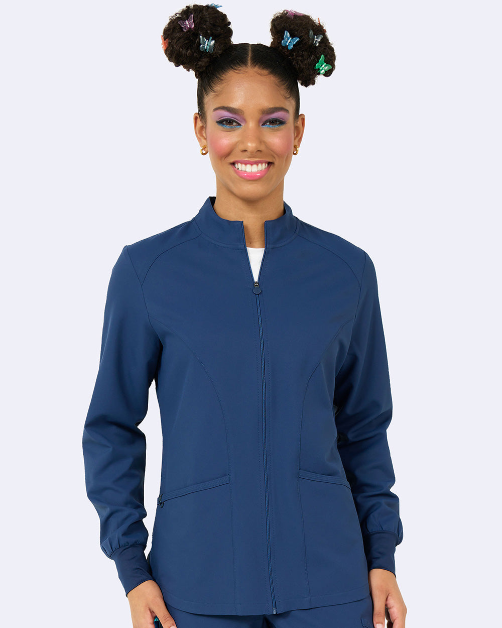 Studio 2056 Comfort Warm Up Jacket Navy