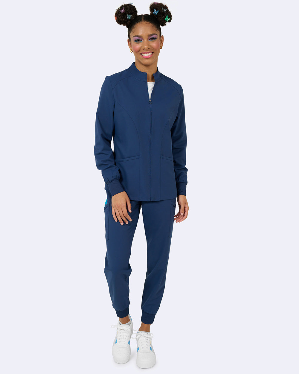 Studio 2056 Comfort Warm Up Jacket Navy