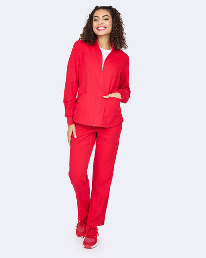 Studio 2056 Comfort Warm Up Jacket Red