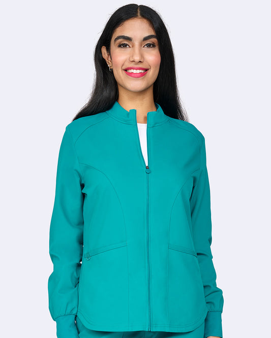 Zavate Comfort Warm Up Jacket Style 2056 in color Teal Image 1