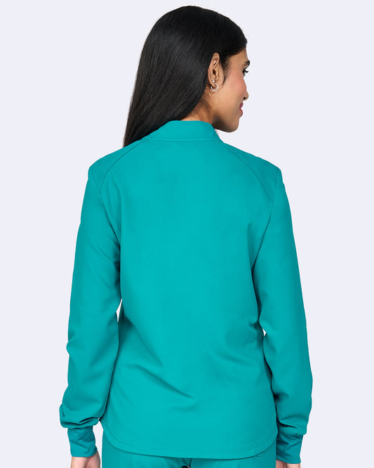 Zavate Comfort Warm Up Jacket Style 2056 in color Teal Image 2