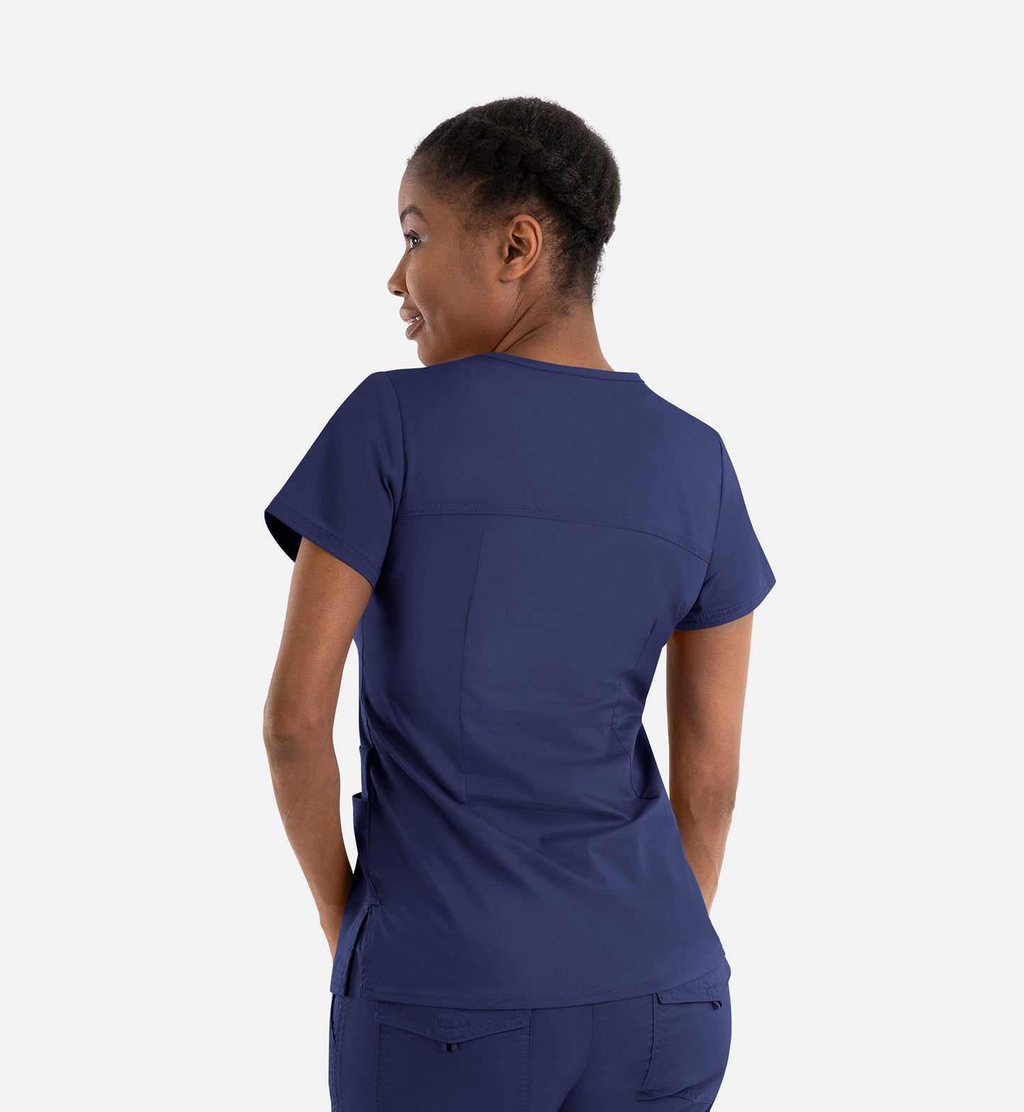 Blossom Signature 2101 Ladies Functional V-Neck Top Real Navy