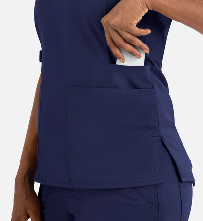 Blossom Signature 2101 Ladies Functional V-Neck Top Real Navy