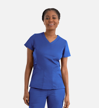Blossom Signature 2101 Ladies Functional V-Neck Top Royal Blue