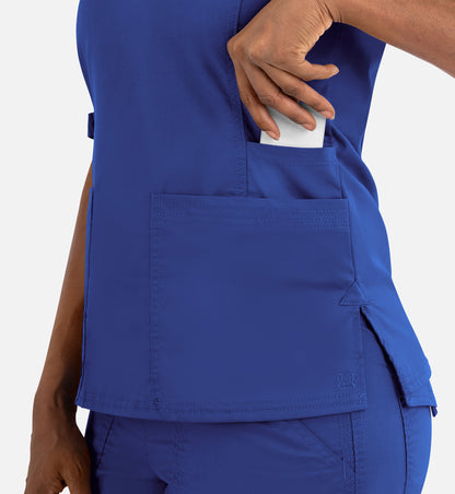 Blossom Signature 2101 Ladies Functional V-Neck Top Royal Blue