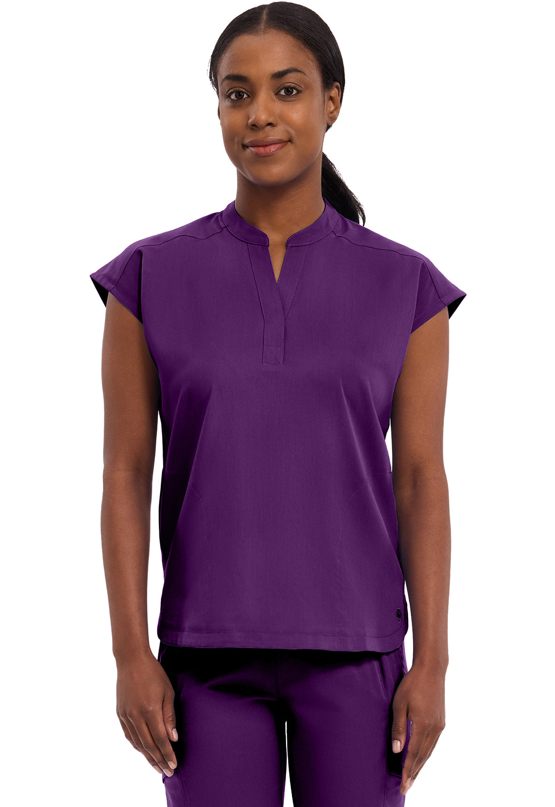 Purple Label 2152 Women's Journey Scrub Top Eggplant