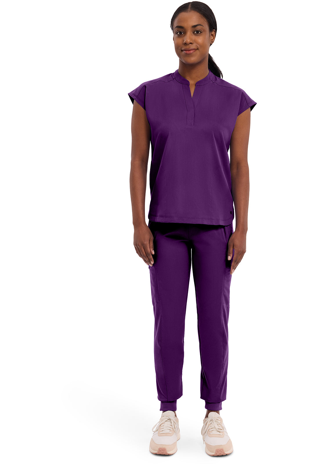 Purple Label 2152 Women's Journey Scrub Top Eggplant