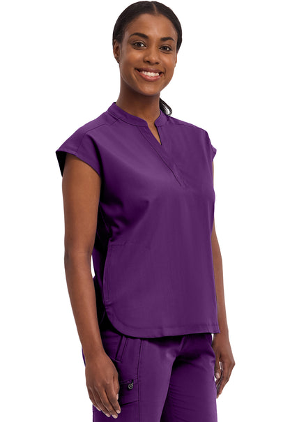 Purple Label 2152 Women's Journey Scrub Top Eggplant