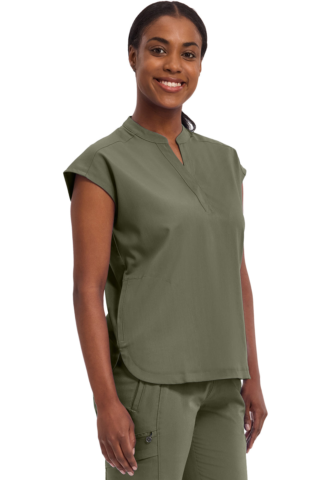 Purple Label 2152 Women's Journey Scrub Top Olive