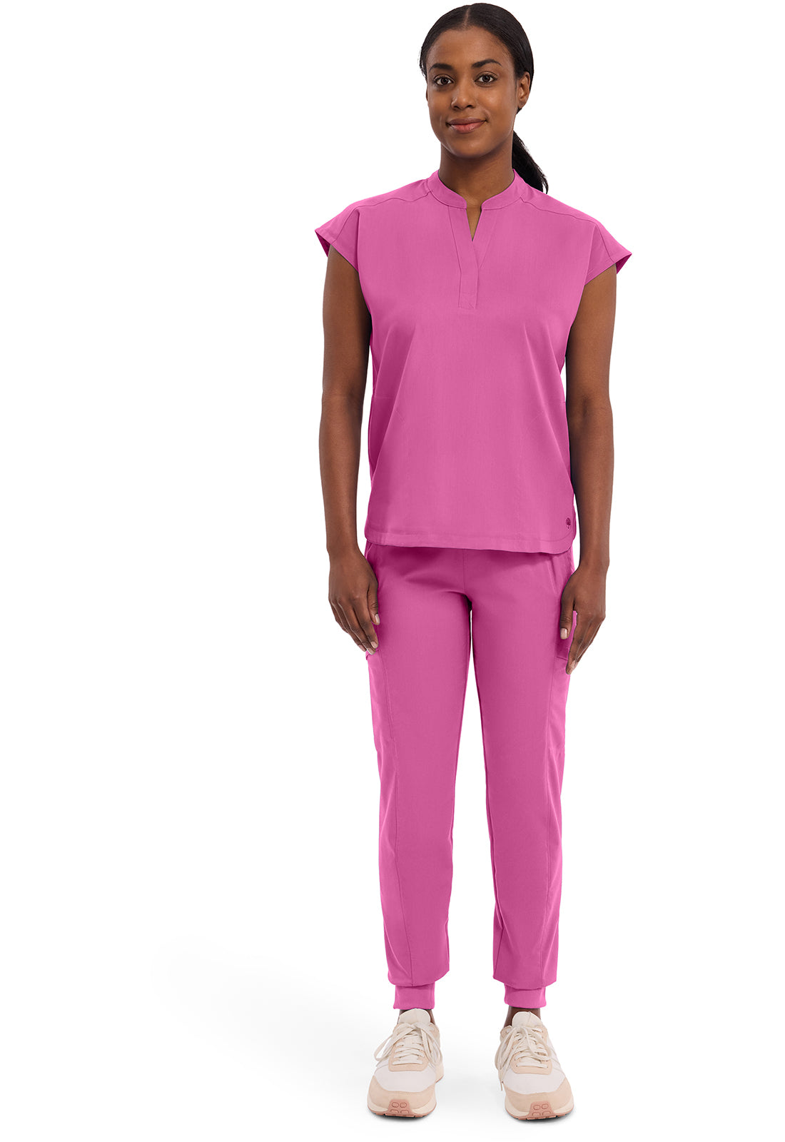 Purple Label 2152 Women's Journey Scrub Top Shocking Pink
