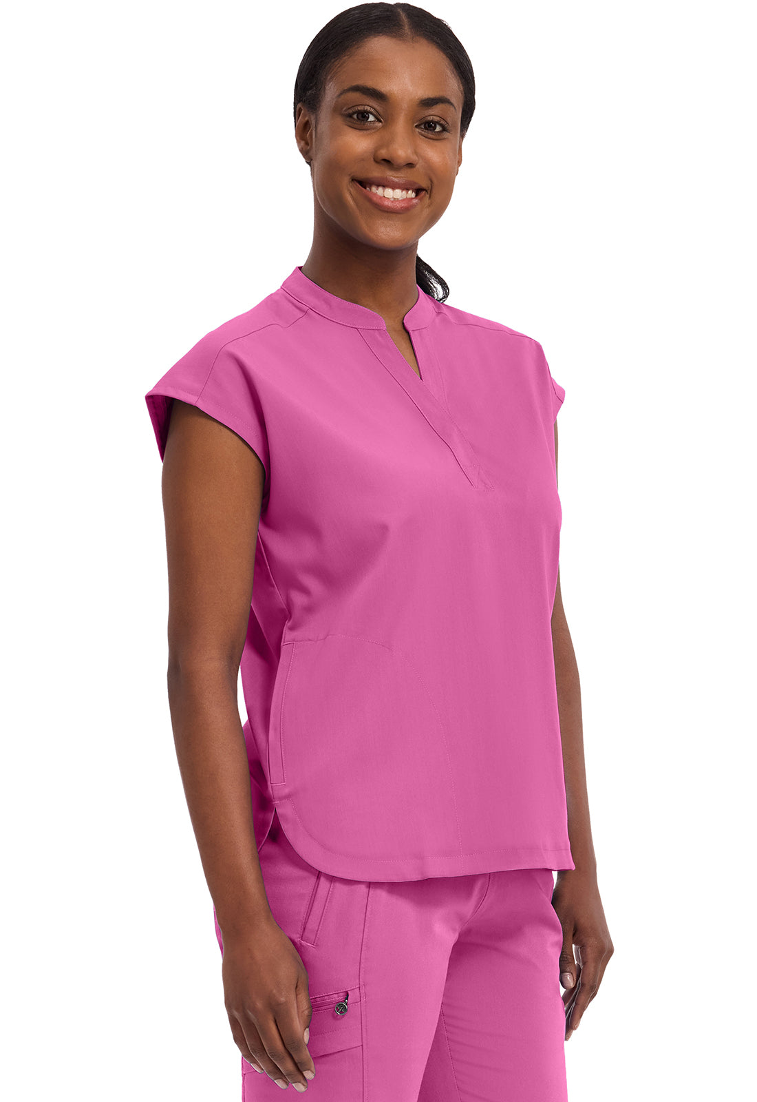 Purple Label 2152 Women's Journey Scrub Top Shocking Pink