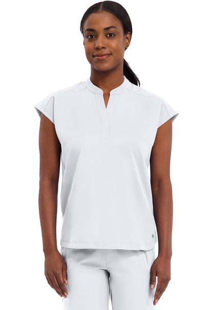 Purple Label 2152 Women's Journey Scrub Top White