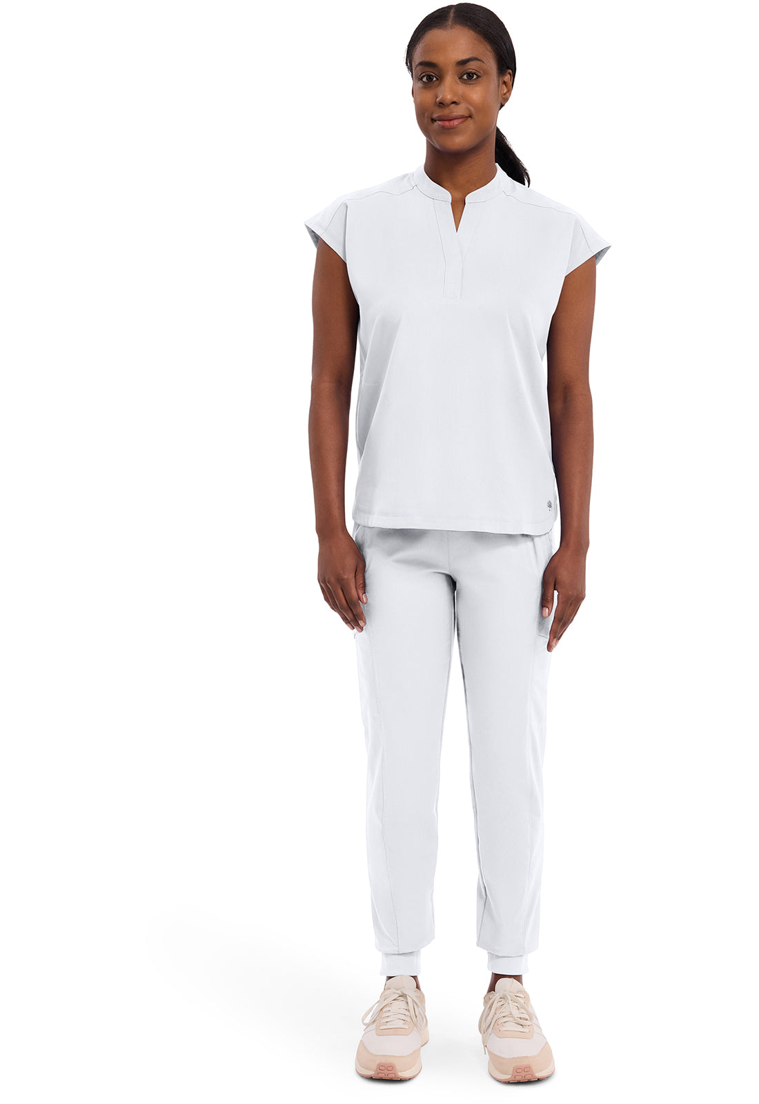 Purple Label 2152 Women's Journey Scrub Top White