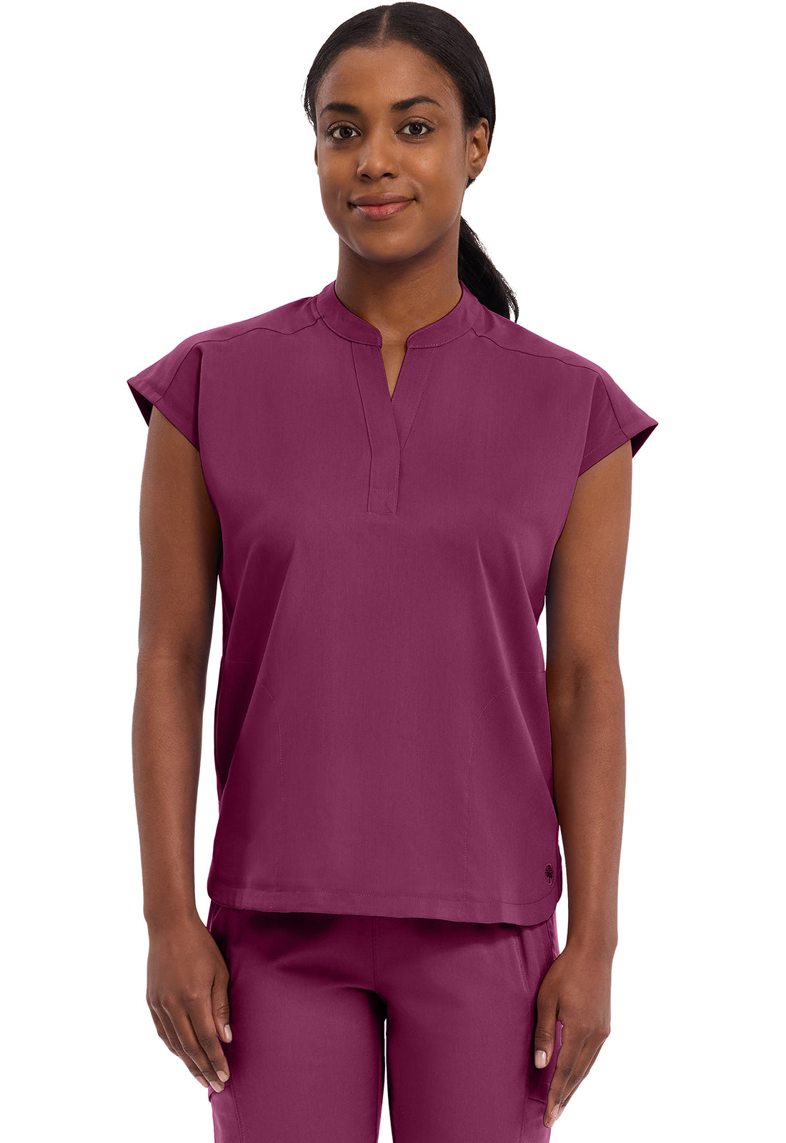Purple Label 2152 Women's Journey Scrub Top Wine