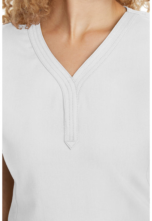 Purple Label 2167 Women's Jane Scrub Top White