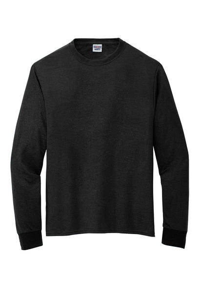 Jerzees Dri-Power 100% Polyester Long Sleeve T-Shirt 21LS Black