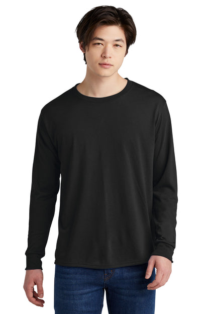 Jerzees Dri-Power 100% Polyester Long Sleeve T-Shirt 21LS Black
