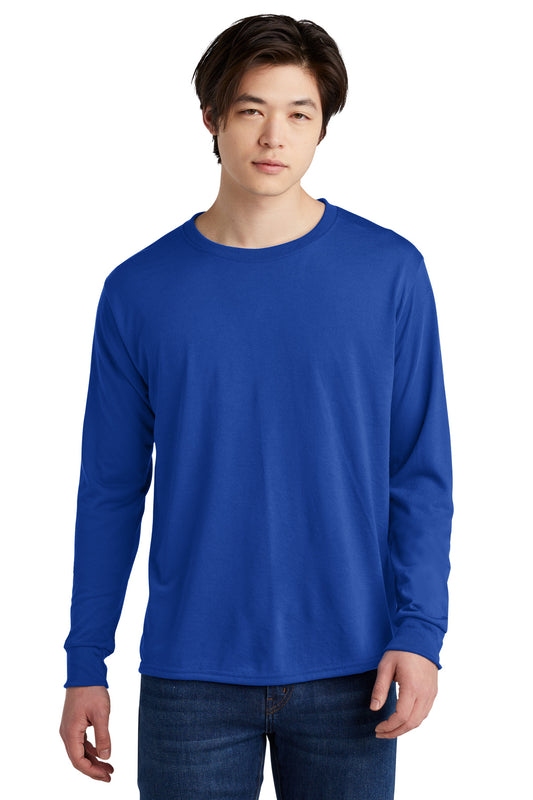 Jerzees Dri-Power 100% Polyester Long Sleeve T-Shirt 21LS Royal