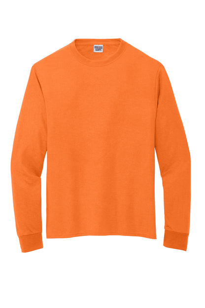 Jerzees Dri-Power 100% Polyester Long Sleeve T-Shirt 21LS Safety Orange