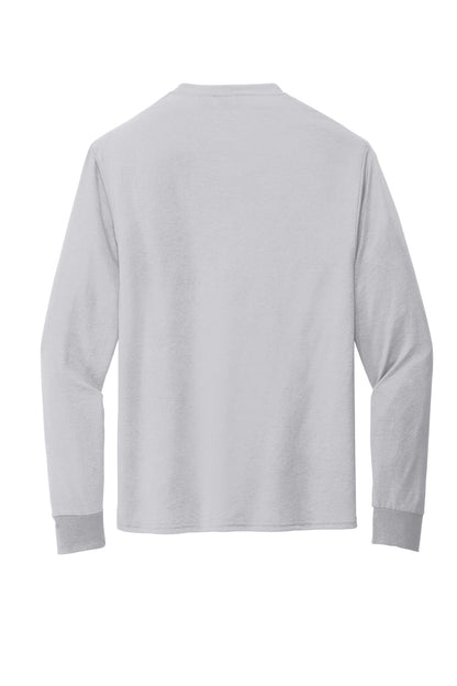 Jerzees Dri-Power 100% Polyester Long Sleeve T-Shirt 21LS Silver