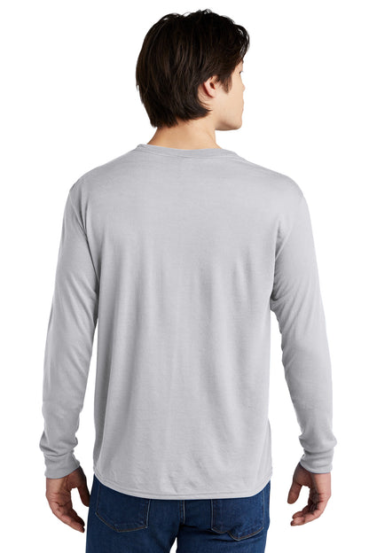 Jerzees Dri-Power 100% Polyester Long Sleeve T-Shirt 21LS Silver