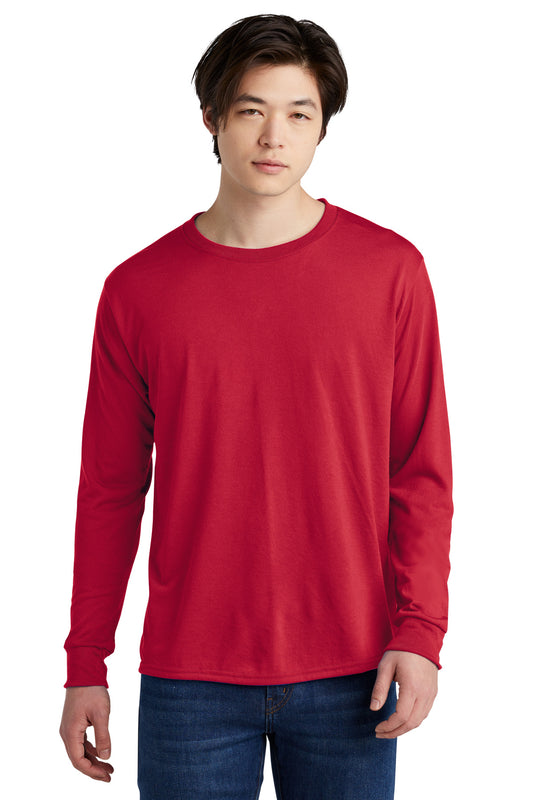 Jerzees Dri-Power 100% Polyester Long Sleeve T-Shirt 21LS True Red