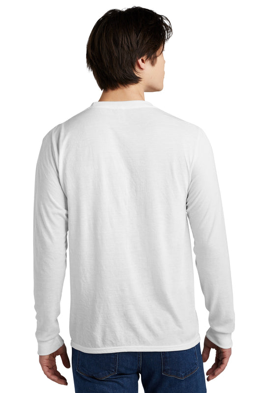 Jerzees Dri-Power 100% Polyester Long Sleeve T-Shirt 21LS White