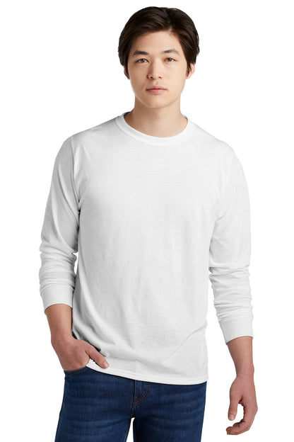 Jerzees Dri-Power 100% Polyester Long Sleeve T-Shirt 21LS White