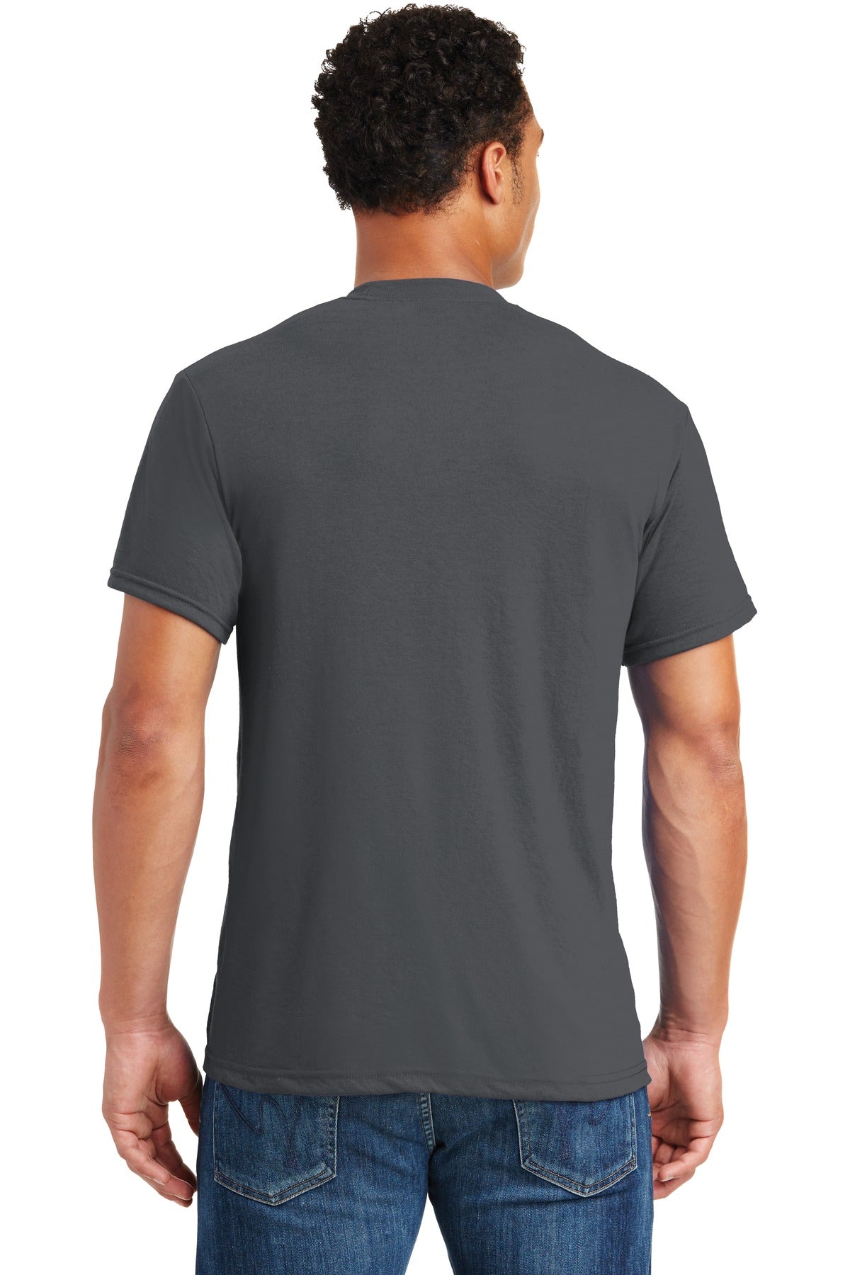 Jerzees Dri-Power 100% Polyester T-Shirt. 21M Charcoal Grey
