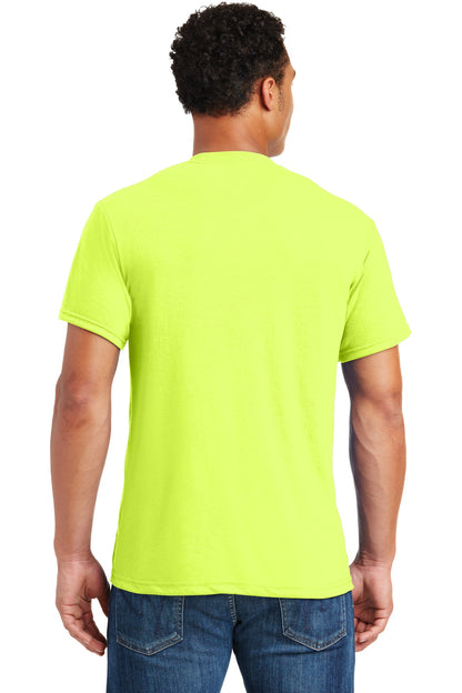 Jerzees Dri-Power 100% Polyester T-Shirt. 21M Safety Green
